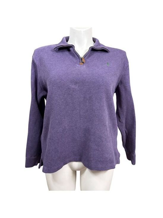 Polo Ralph Lauren Tops - Polo Ralph Lauren Women’s Purple Quarter Zip Sweater Size Large